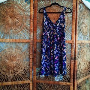 H&M Butterfly Print Dress Tunic Top